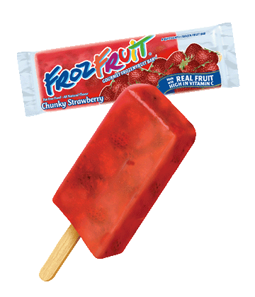 Chunky Strawberry Bar - FrozFruit ice cream treat